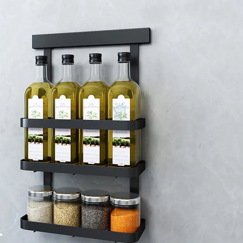 Étagère de rangement de cuisine en acier inoxydable sans perçage
