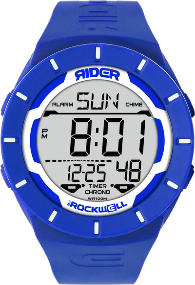 Reloj Multifuncional Coliseum Azul/Blanco