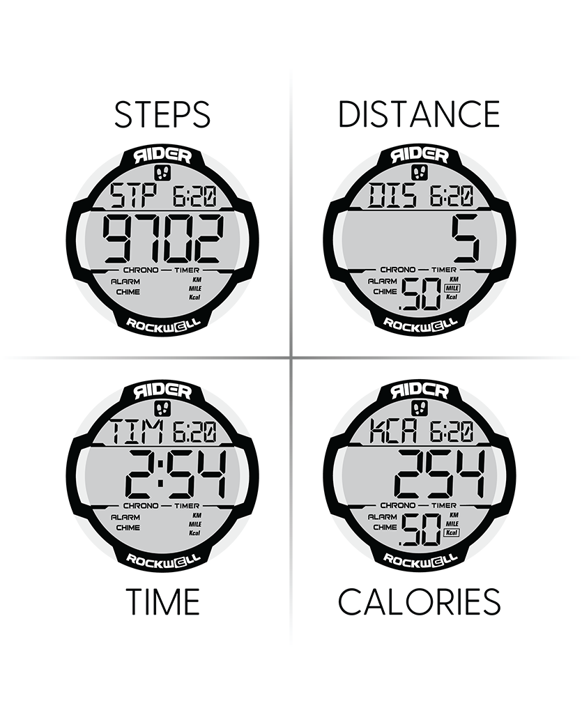 Reloj Coliseum Fit™ Blanco/Negro