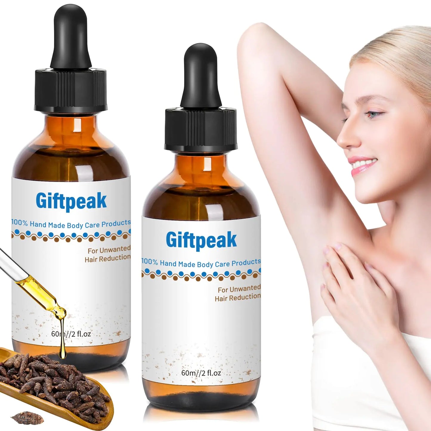 Cyperus Rotundus Natural Oil for Smooth Skin - 2 x 60ML