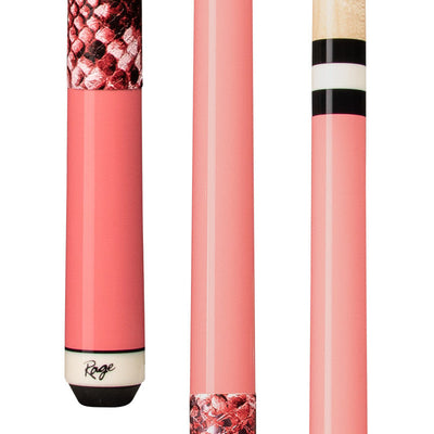 Pink Snake Skin Rage Cue Stick - Korvel