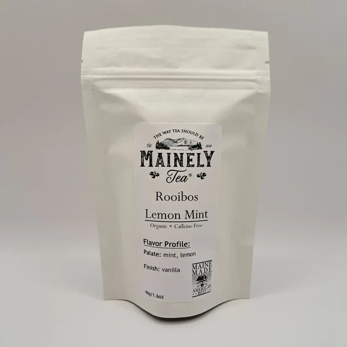 Organic Rooibos Lemon Mint Tea - Caffeine Free - Korvel