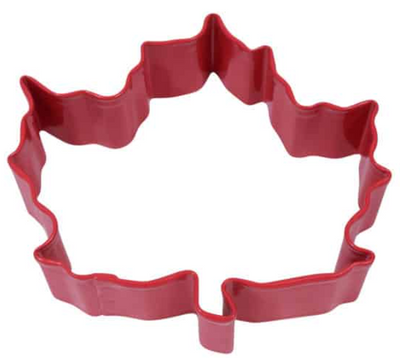 Cortador de Galletas Canadá Hoja de Arce 3" Rojo
