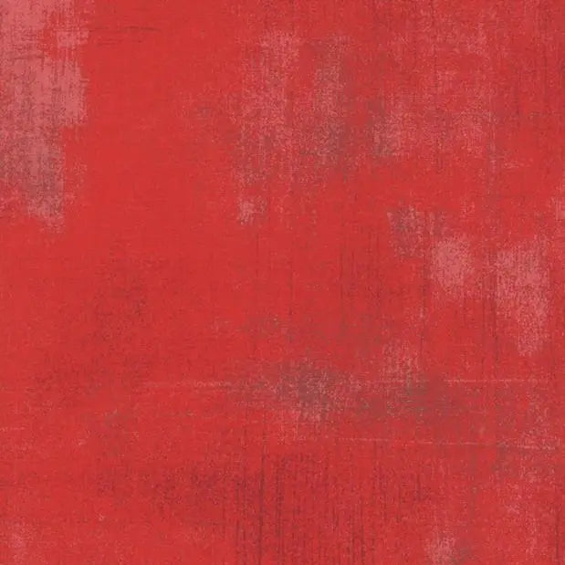 Tela de Algodón Wideback Grunge Rojo Cereza - Calidad Premium