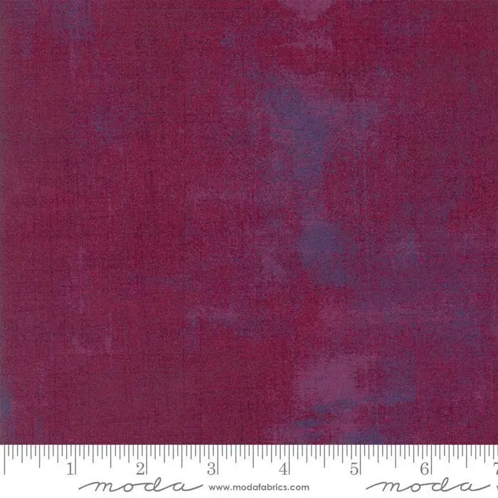 Tela de algodón Boysenberry Red Grunge Basics 44"/45" por yarda