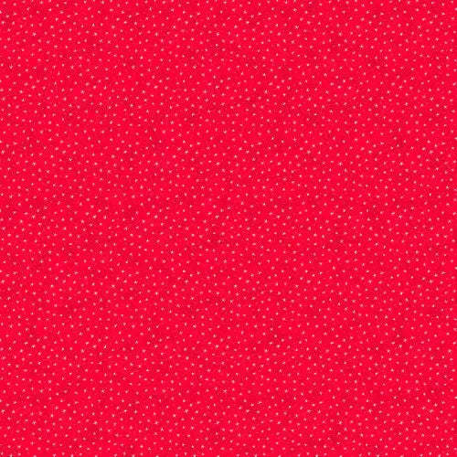 Tela de algodón Red Starlet Wideback - Calidad Premium