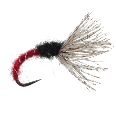 3 Pack Red Zebra Sakasa Kebari - Tenkara Flies - Size 12 - Korvel