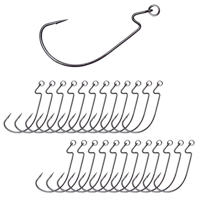 Reaction Tackle Premium Ringed EWG Hooks - 25 Pack