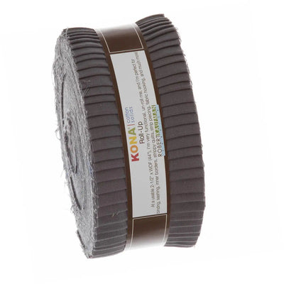 Kona Solids Coal Color 40pcs 2-1/2in Strips