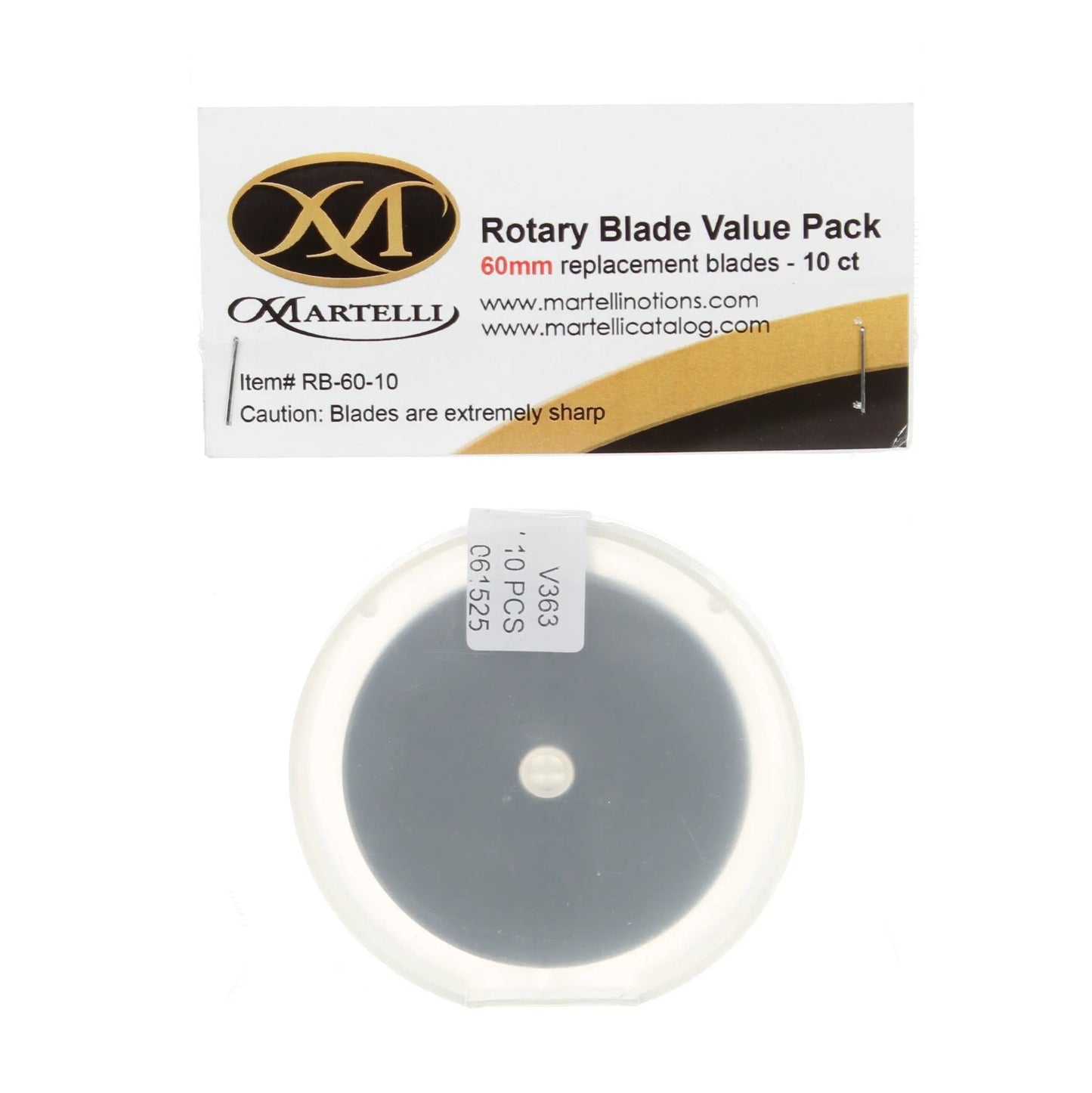 Paquete de Reemplazo de Cuchillas Rotativas de 60 mm - 10 Unidades