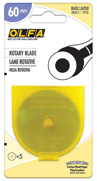 Premium Rotary Blade RTY3 60mm - 5 Pack