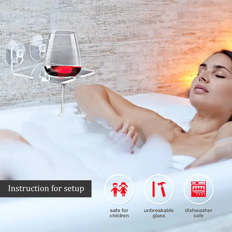 Shower Adhesive Cup Holder - Modern Bathroom Accessory
