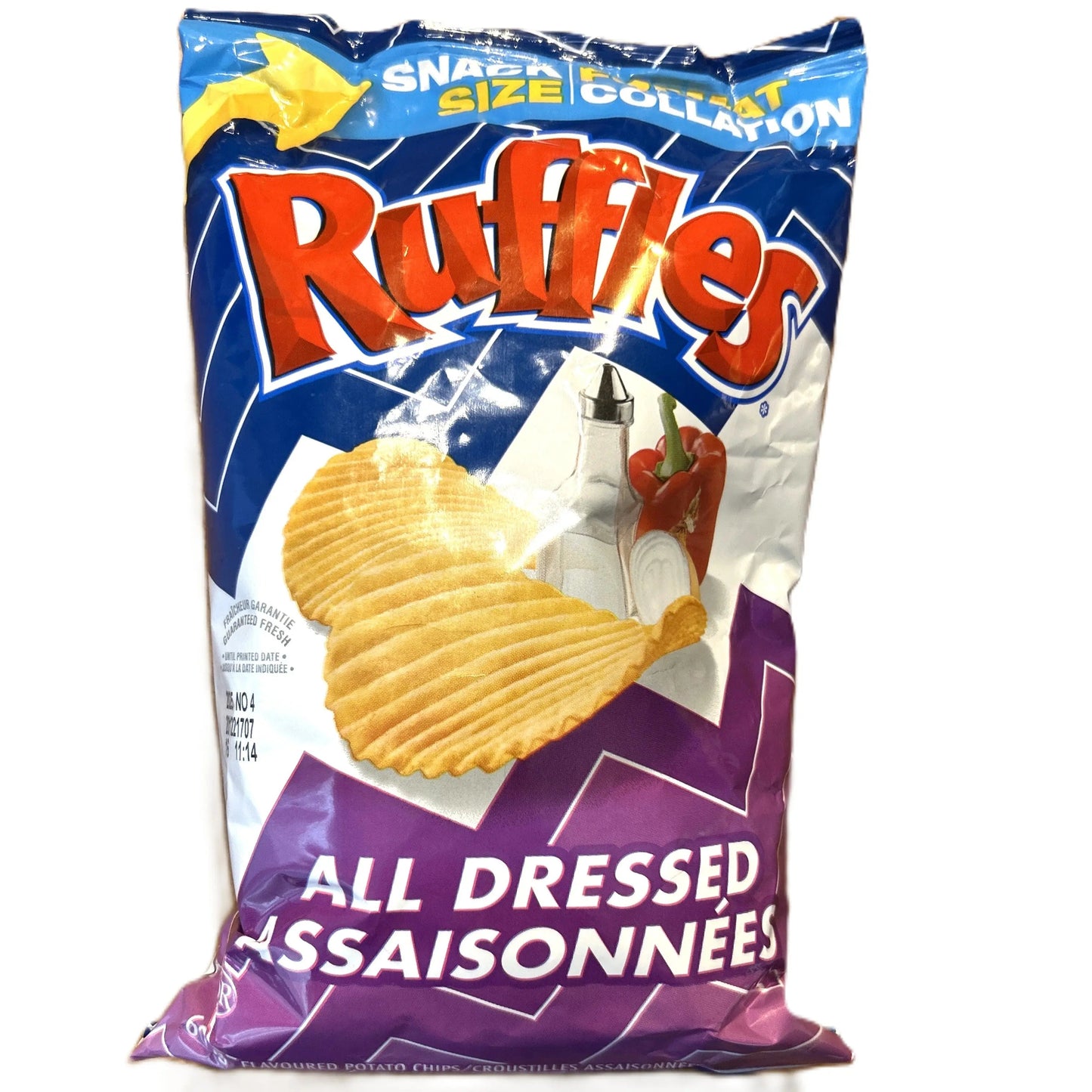 Ruffles All Dressed Potato Chips 60g | Bold Canadian Snack