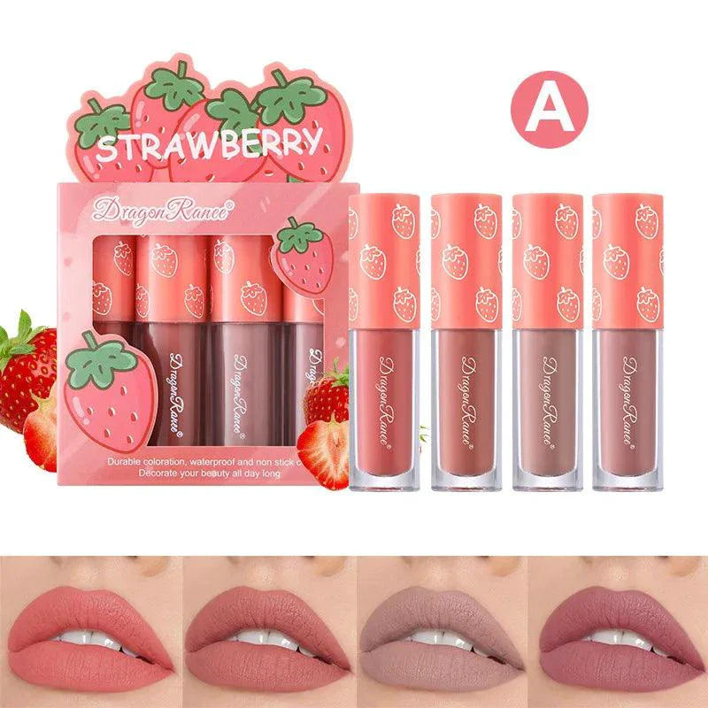 Mini Velvet Matte Lip Gloss Set - 4 Piece Collection