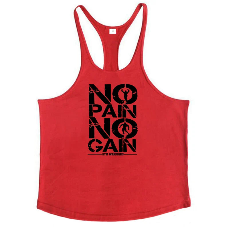 NO PAIN NO GAIN Camiseta Sin Mangas para Hombre