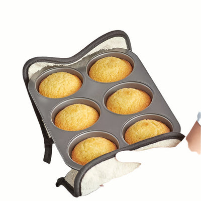 Jumbo Muffin & Cupcake Pan - 6 Cup Non-Stick Carbon Steel