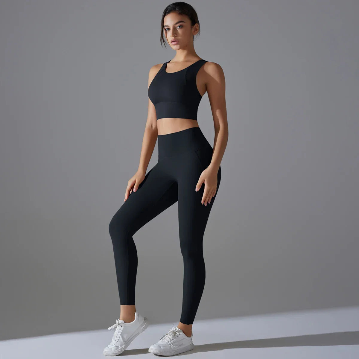Conjunto de Chándal para Mujer: Sujetador Deportivo y Pantalones de Correr