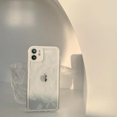 Transparent Butterfly Soft Silicone Phone Case for iPhone