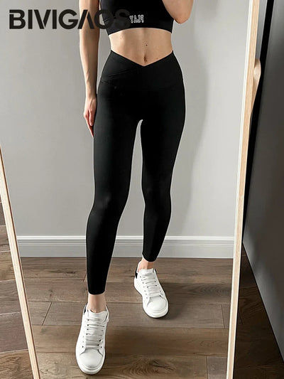 V-Lift High-Waist Sharkskin Leggings