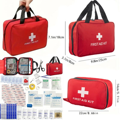 Comprehensive 188-Piece First Aid Kit for Emergencies
