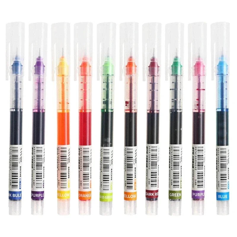 10-Piece Kawaii Gel Pen Set - Precision Writing Instruments