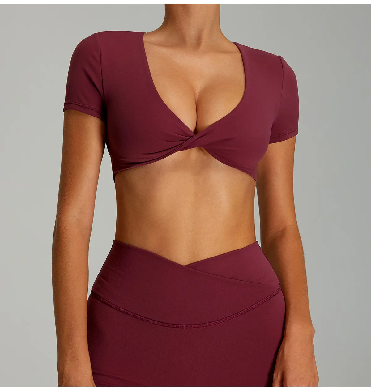 Crop Top de Yoga Sans Dos pour Femmes
