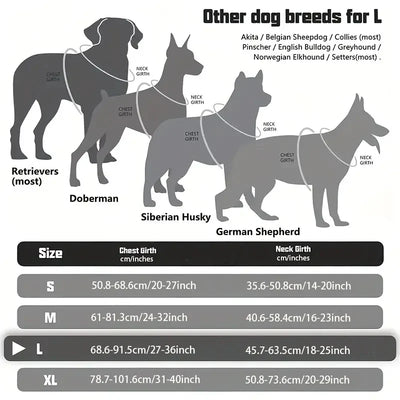 Chaleco para Perros TactiGrip Sin Tirones: Ajustable y Seguro
