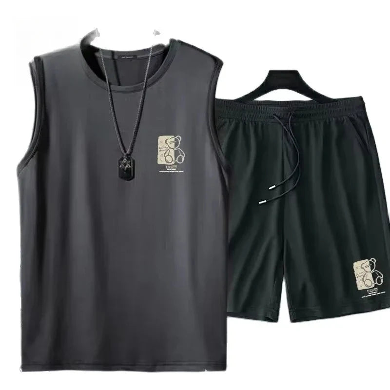 Ensemble de survêtement de basketball pour hommes à séchage rapide