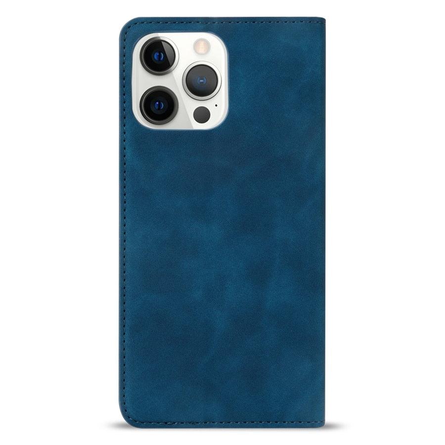 Étui portefeuille à rabat magnétique premium pour iPhone 14 Pro Max