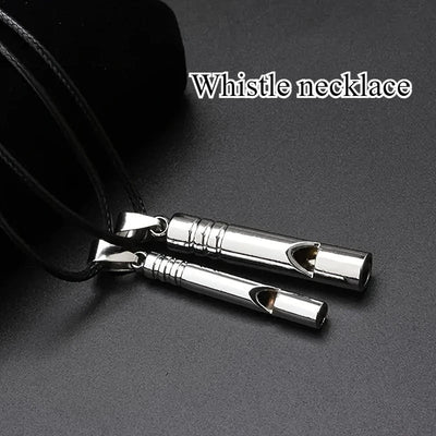 Alloy Whistle Necklace - Stylish and Functional