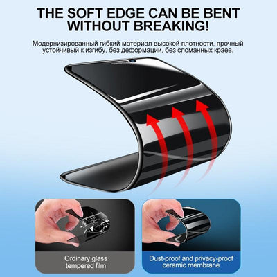 Full Cover Ceramics Privacy Glass Screen Protector for iPhone