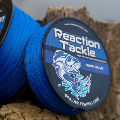 Premium Dark Blue Braided Fishing Line by Reaction Tackle