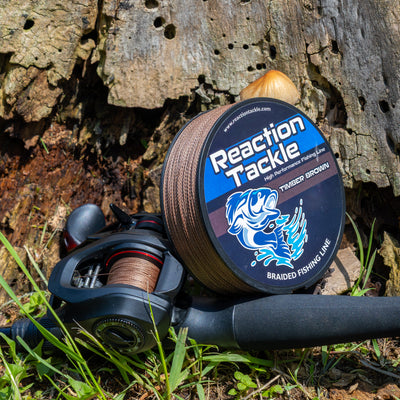 Reaction Tackle Premium Braided Fishing Line - Timber Brown