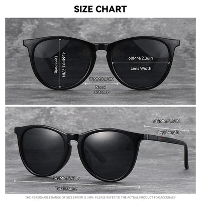 Chic Cat Eye Polarized Sunglasses for Women – Lightweight UV400 Protection with Stylish Polycarbonate Frame and Mirror Lenses – Perfect Summ - Korvel