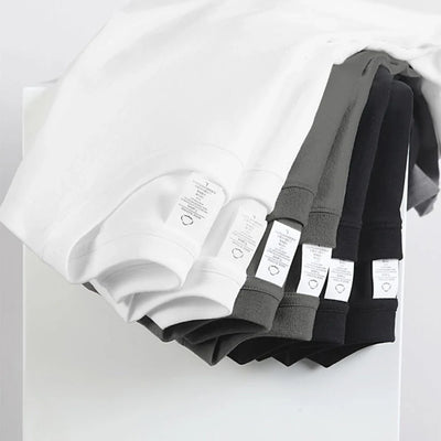 Paquete de 2 camisetas de algodón blancas unisex de corte holgado