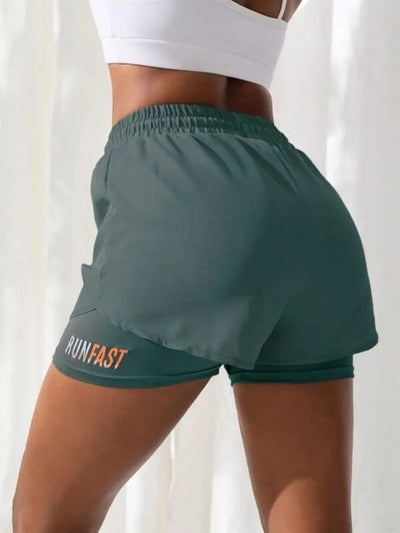 Shorts de yoga taille haute FlexFit