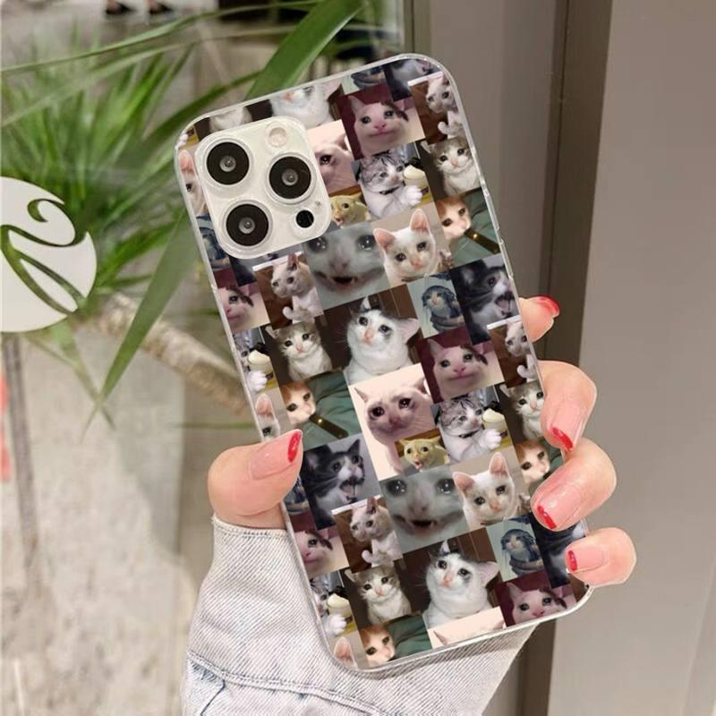 Crying Cat Memes Phone Case for iPhone 7 and 8