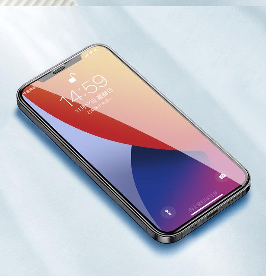 Protecteur d'écran en verre trempé 9D Full Cover pour iPhone