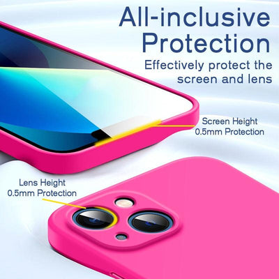 Coque en silicone premium pour iPhone 13 Pro Max et 12 Mini