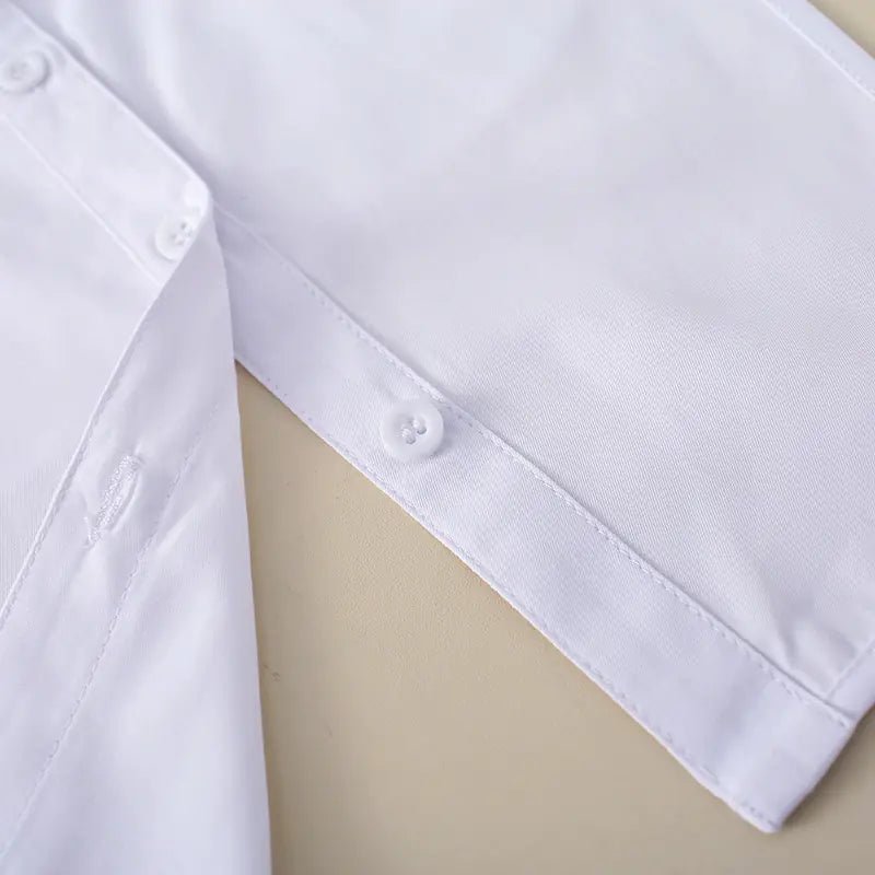 2023 Accesorio de Cuello Falso para Camisa Blanca de Mujer