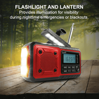 Ultimate Multi-Powered Emergency Radio with NOAA Alerts - Korvel