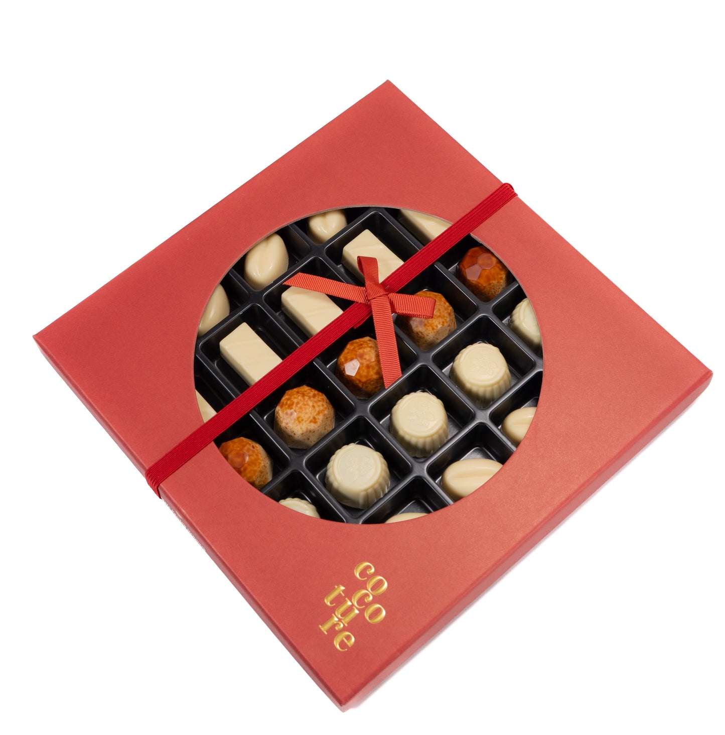 TRUFAS DE CHOCOLATE BLANCO BELGA SIN AZÚCAR ANDY ANAND - 25 piezas