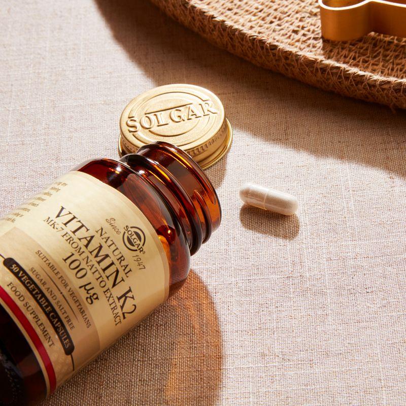 Solgar Vitamin K2 100 mcg - 50 Vegetable Capsules