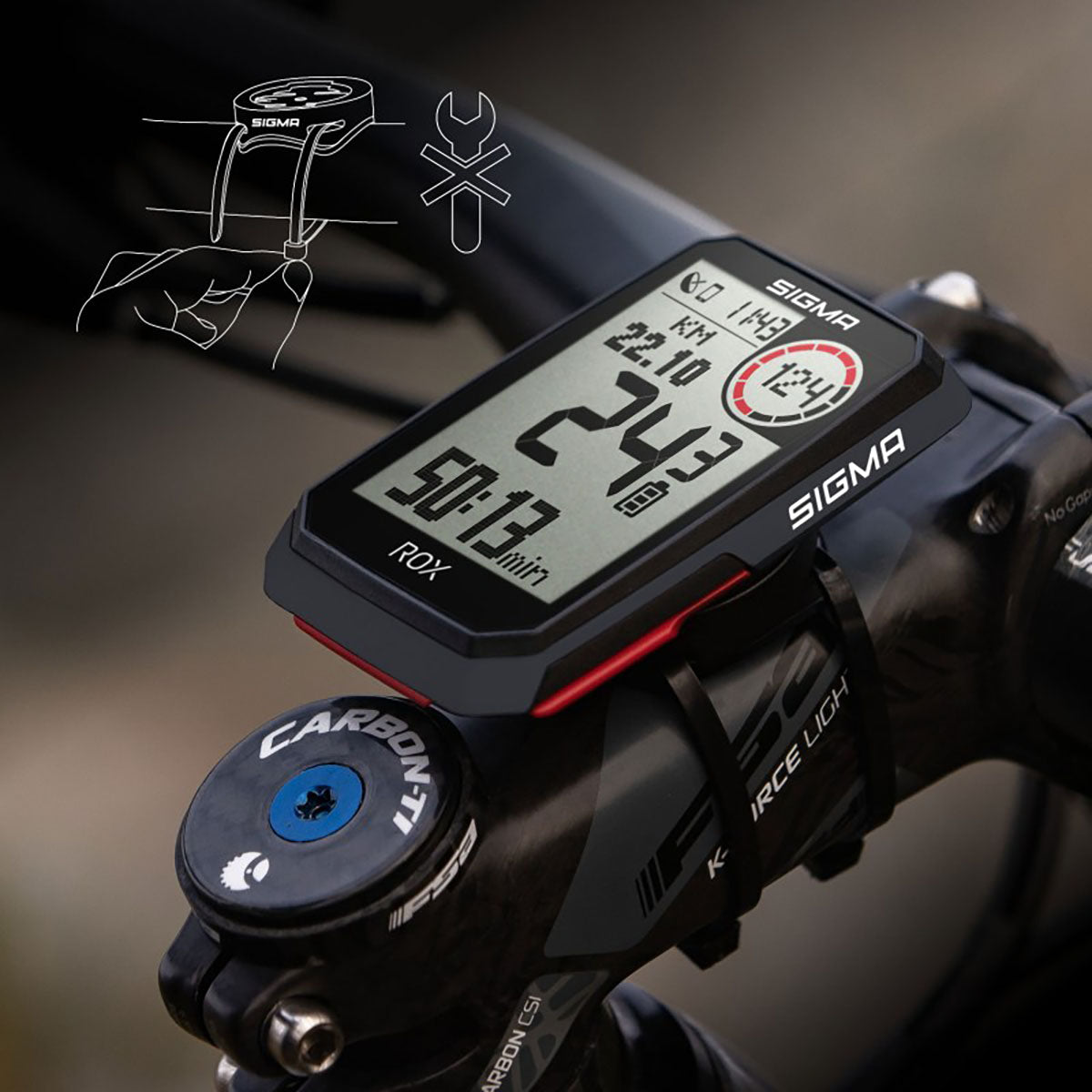 SIGMA ROX 4.0 GPS Bike Computer - Negro Básico
