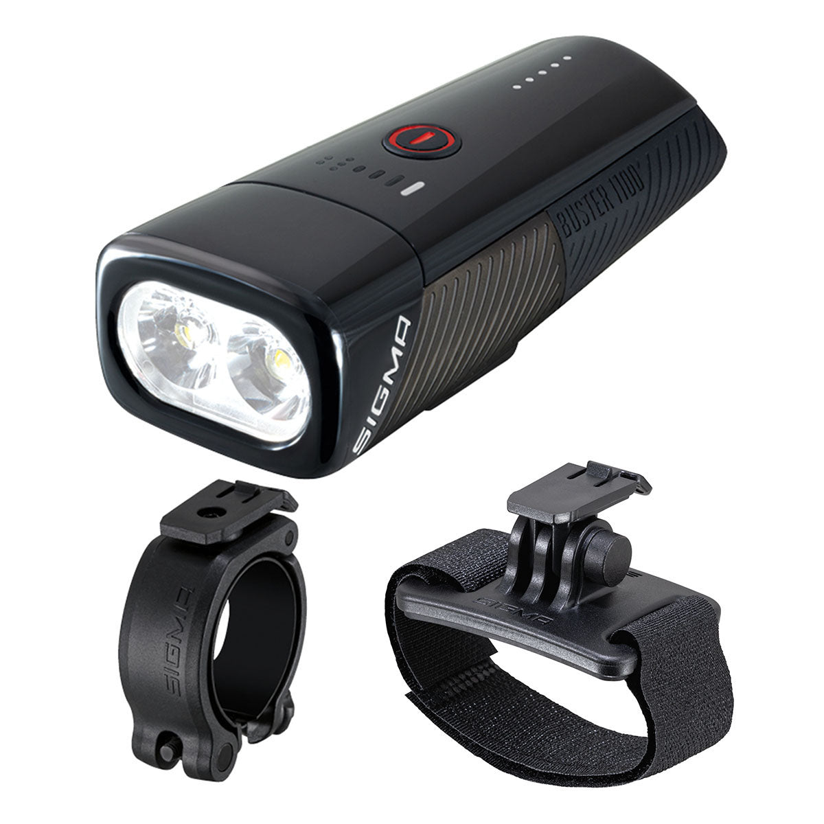 SIGMA BUSTER 1100 – Lampe avant de vélo premium avec montage polyvalent