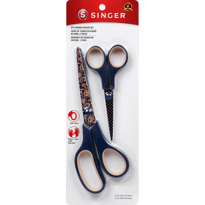 SINGER Printed Blade Scissor Set - 2 Piece