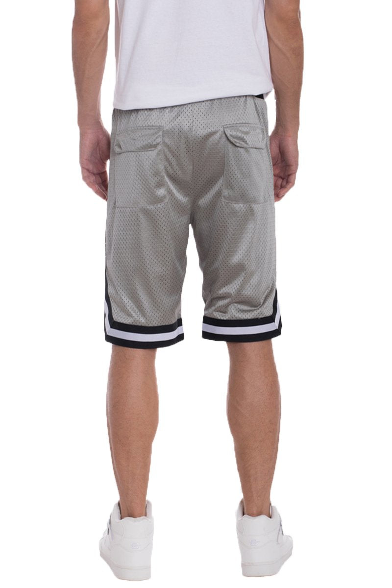 Pantalones Cortos Activos de Baloncesto de Malla Sólida