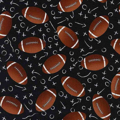 Tela de Fútbol Negro - Colección Fitness Fanatic