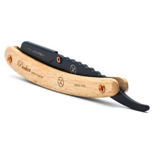 Parker SRPBA Clip-Type Pine Wood Handle Barber Razor