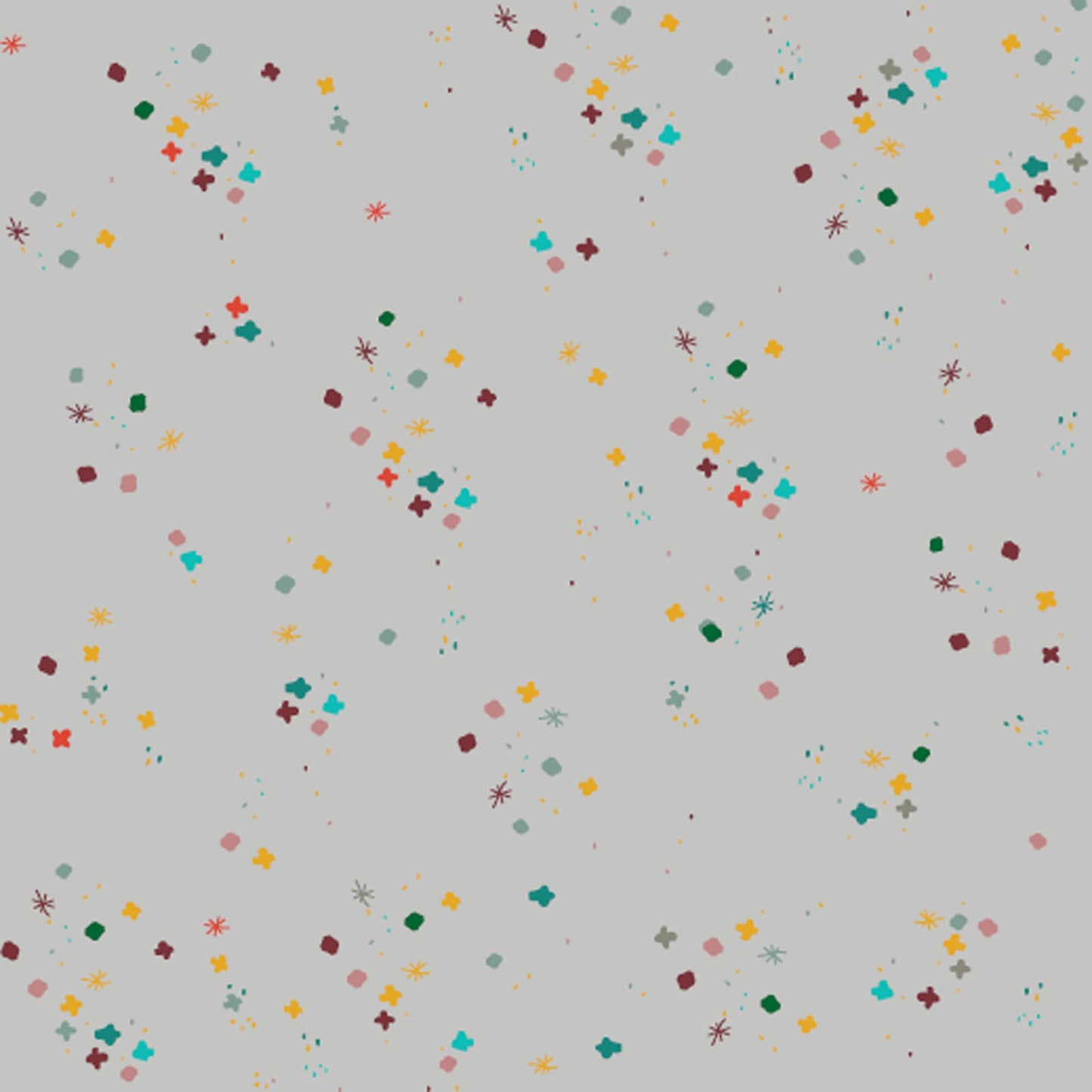 Tela de Algodón Misteriosa Gris Claro - 43"/44" Por Yarda